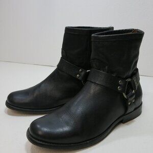 Frye Women's Veronica Flex Harness Zippered Leather Boots Bootie Footwear Sz 8 B
